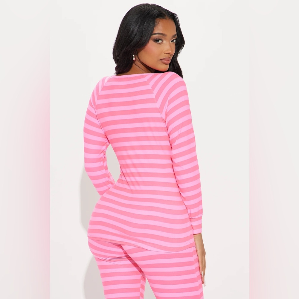Pink Stripes PJ Jogger Set - Picture 3 of 6